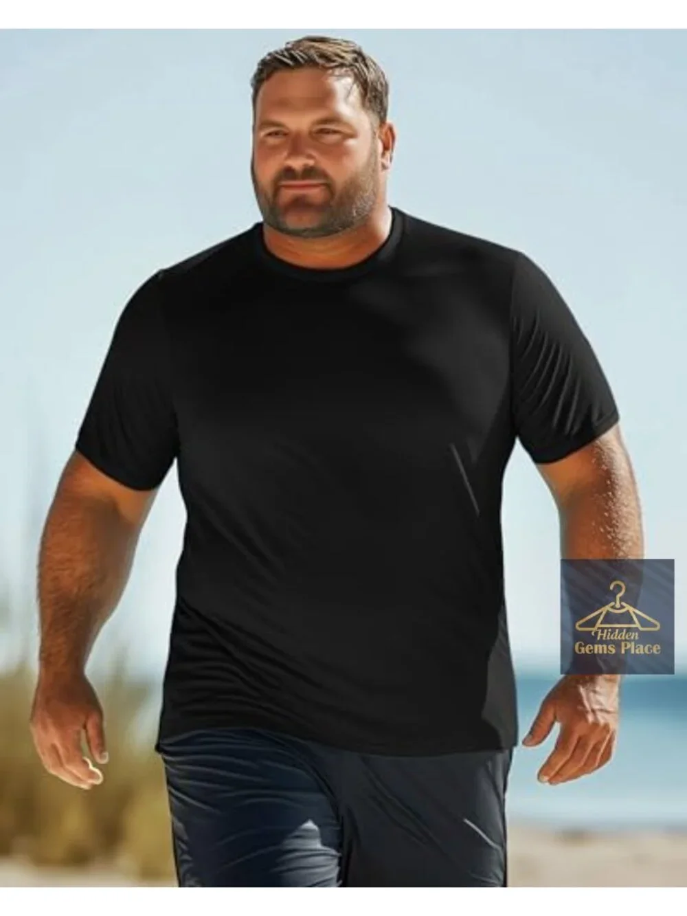 3 Pack Men's Rash Guard Shirts UPF 50+ Sun Protection Quick Dry Loose Fit